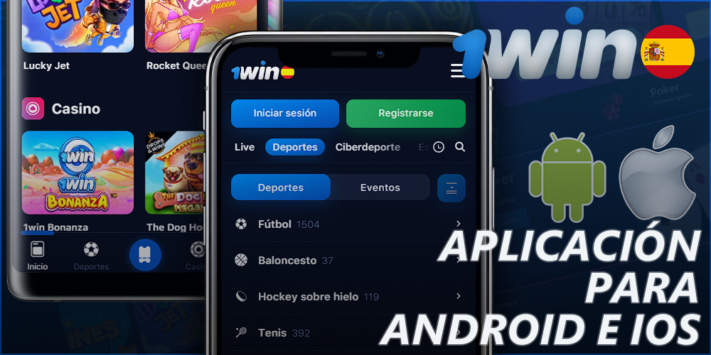 Aplicación 1Win para Android e iOS