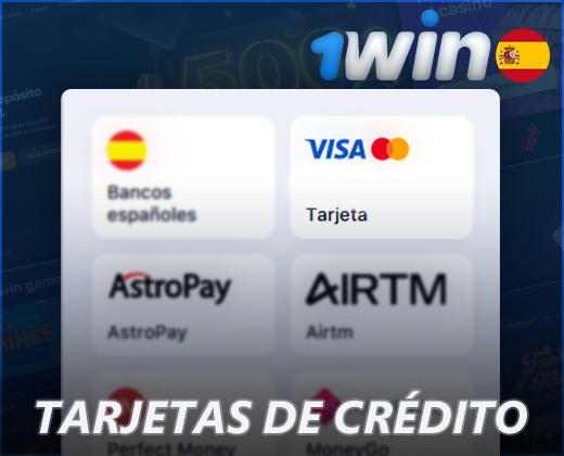 Tarjetas de crédito para depósito en 1Win